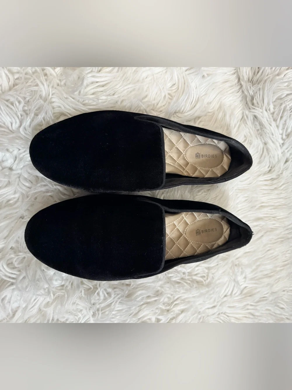 Birdies THE STARLING Black Velvet Loafers 8.5